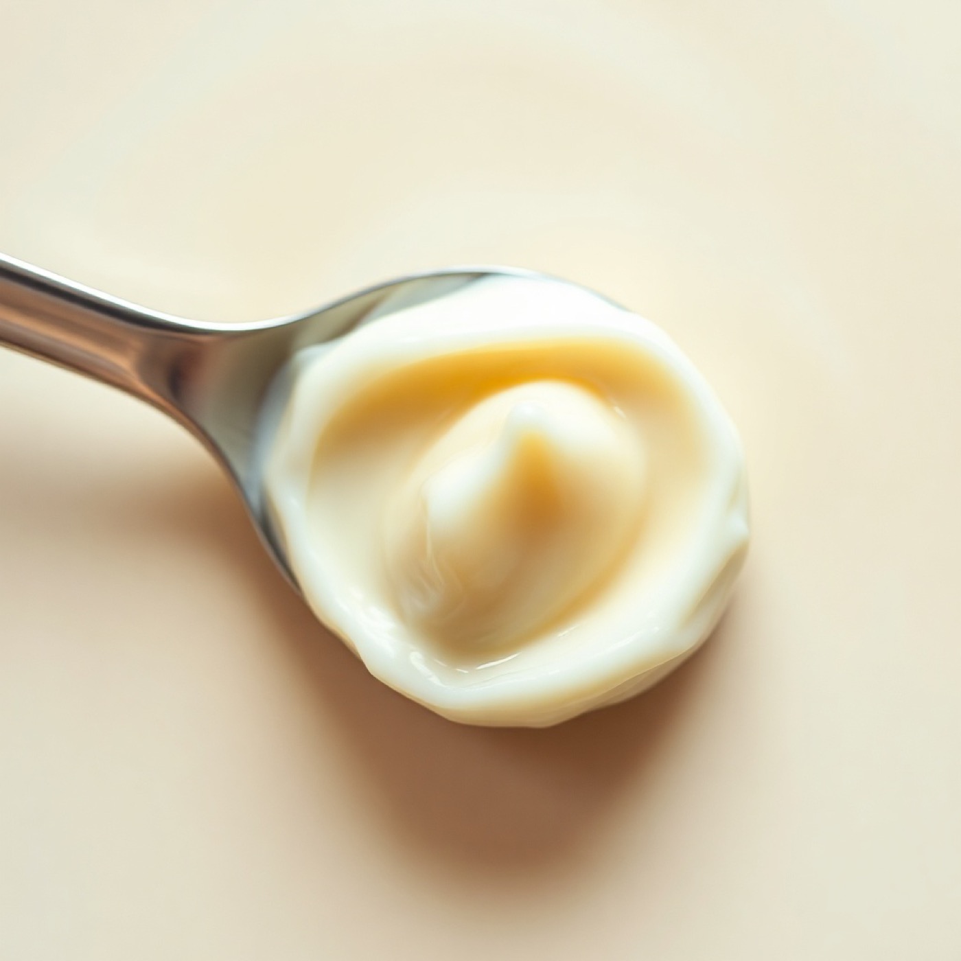 Whipped grass-fed tallow on a spoon