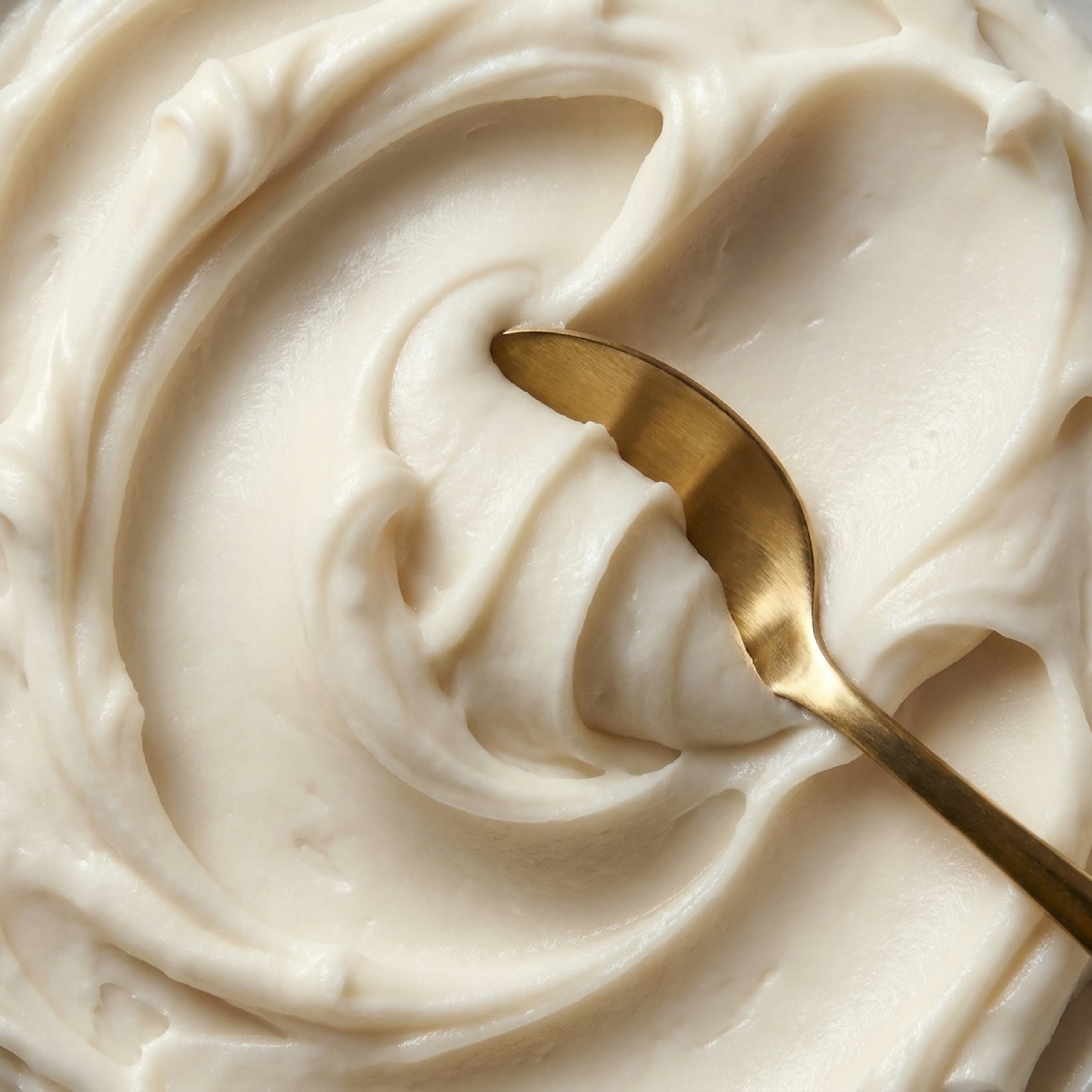 Macro texture of whipped grass-fed tallow